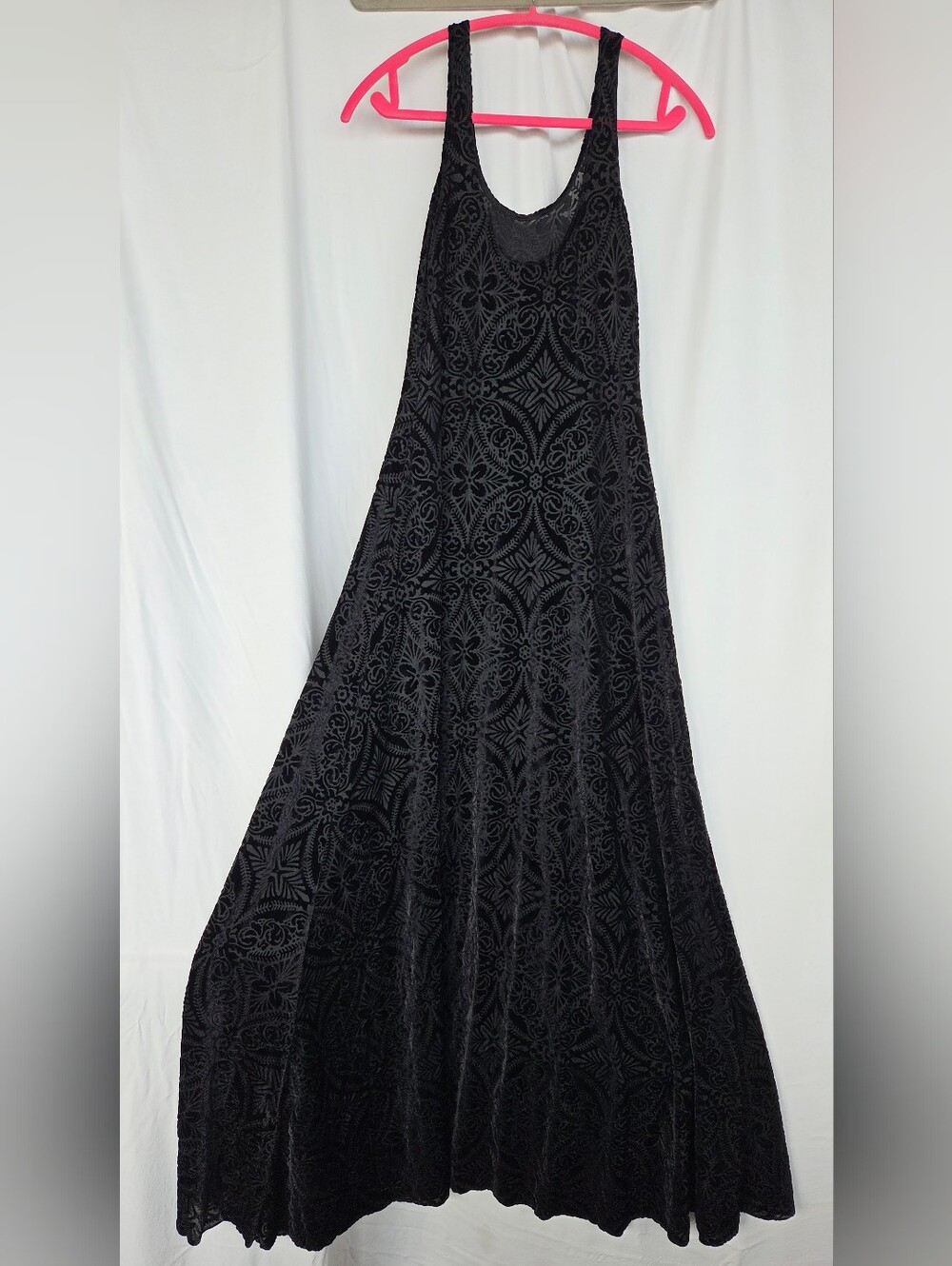 Blackmilk Burned Velvet Black Maxi Dres